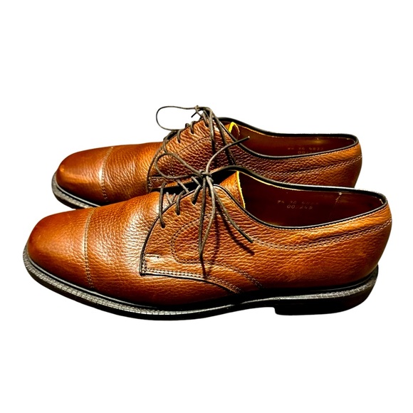 Men’s Allen Edmonds Becker Lace Up Shoes Size 9.5 Leather Brown - Picture 3 of 6